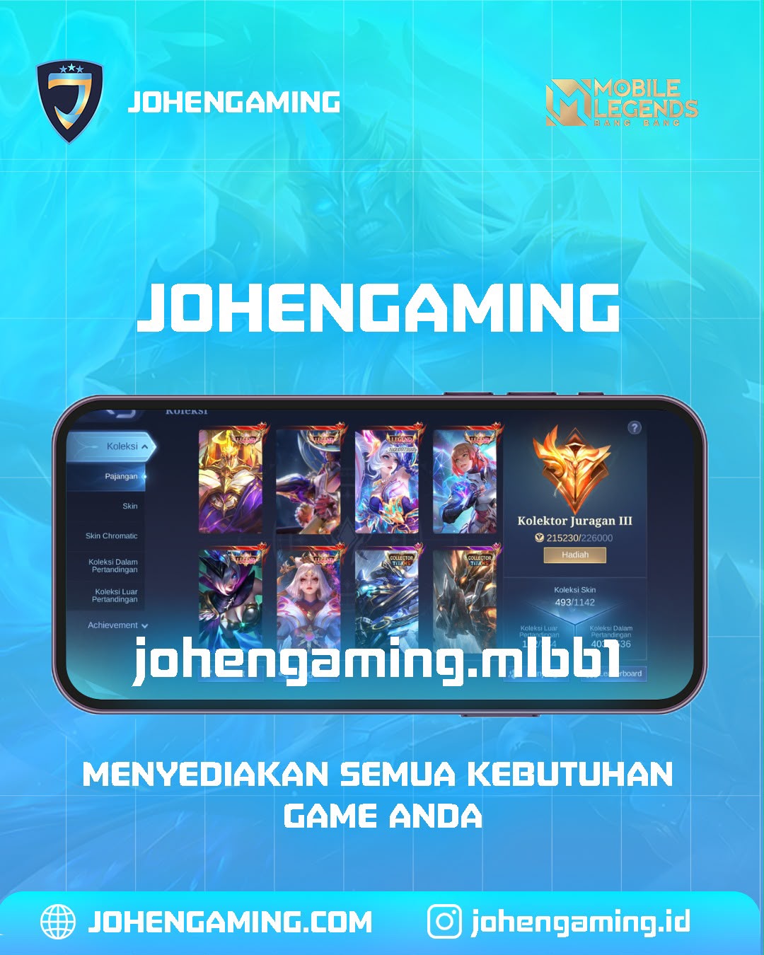 LEGEND : MIYA LAYLA JOHNSON LESLEY LUNOX GUINEVERE
